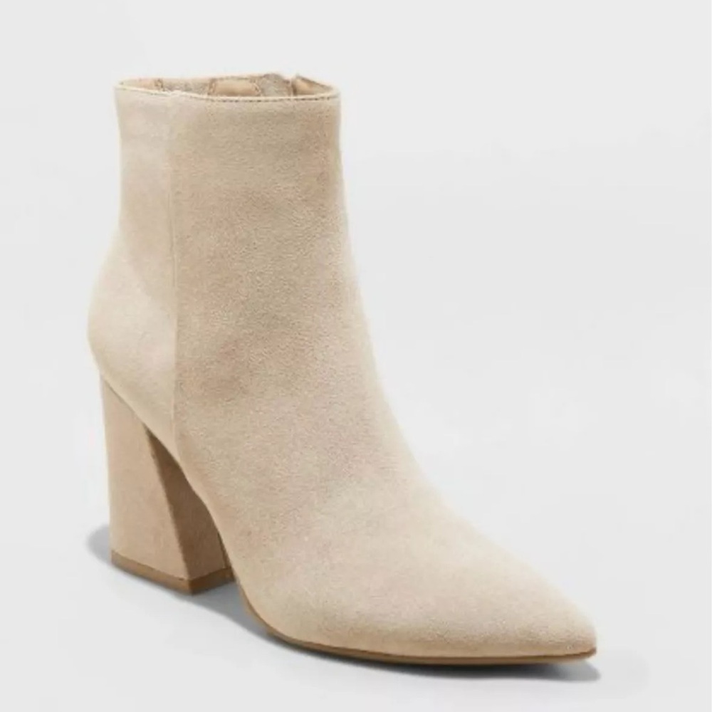 Beige Ankle Boots